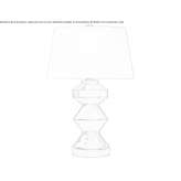 Lampa stołowa Zig-Zag w kolorze dżinsu z naturalnym papierowym kloszem Wigmore