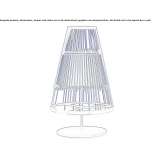 Metal LED table lamp Madera