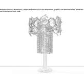 Halogen bronze table lamp with crystals Vialfre