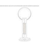 Metal LED table lamp Dimmitt