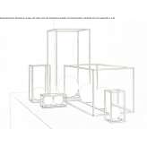 LED table lamp made of glass and steel Buia