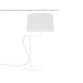 LED table lamp in steel and fabric Casarano