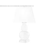 Mała lampa stołowa Form w kolorze herbaty z naturalnym papierowym kloszem Parincea