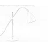 Regulowana stalowa lampa stołowa LED Oelde