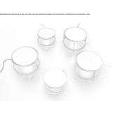 Steel LED table lamp with dimmer Hambach