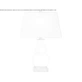 Lampa stołowa z tykwy w kolorze kości słoniowej z naturalnym papierowym kloszem Auriol
