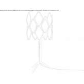 Metal LED table lamp Kozlow