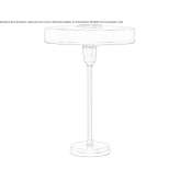 Lampa stołowa z brązu i ręcznie pocieranego antycznego mosiądzu Herborn