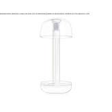 LED table lamp with dimmer Tworog