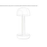 Aluminiowa lampa stołowa ze ściemniaczem Tworog