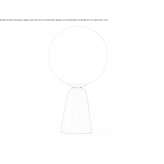 Table lamp in brushed brass and opal glass Treiso