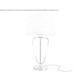 Glass table lamp Clecy