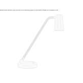 Metalowa lampa biurkowa LED Irigny