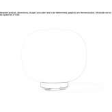 Lampa stołowa ze szkła opalowego ze ściemniaczem Wabasha