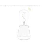 Ładowalna lampa stołowa z drewna i szkła Seigy