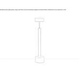 Metalowa lampa stołowa LED Lemoore