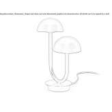 Mosiężna lampa stołowa LED Drzycim