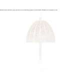Wicker LED table lamp Gosmani