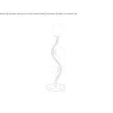 Opal glass table lamp Rzekun