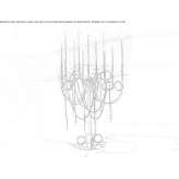 Steel LED table lamp Gadinti