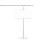 LED fluorescent table lamp made of nickel Vander