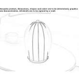 Murano glass table lamp Tambores
