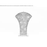 Lampa stołowa z kryształkami Crezancy