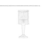 Handmade brass table lamp Tripi