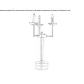Brass LED table lamp Redencao