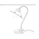 Ceramic table lamp with a fixed arm Ninacaca