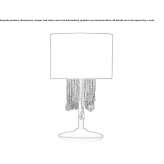Metalowa lampa stołowa Itri