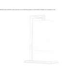 Fabric LED table lamp Grado