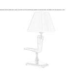 Brass table lamp Verea