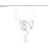 Table lamp with crystals Rostock