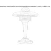 Handmade brass table lamp Tripi
