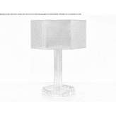 Table lamp in marble and metal Rand