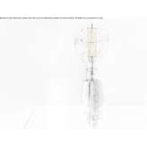 Lampa stołowa z drewna i szkła Augy