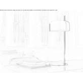 Metalowa lampa stołowa ze stałym ramieniem Avenel