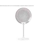 Glass LED table lamp with dimmer Cervatto