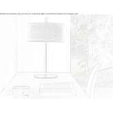Textile table lamp with a fixed arm Hainault