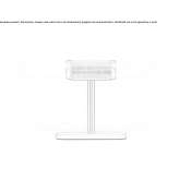 LED table lamp in brass and glass Ponor