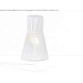 LED table lamp handmade from string Caceres