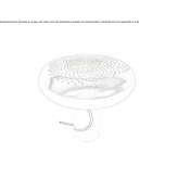 Mosiężna lampa stołowa LED Copiano