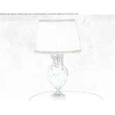 Handmade incandescent table lamp made of Murano glass Vinerea