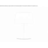 Metalowa lampa stołowa ze stałym ramieniem Orlovat