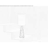 Glass table lamp Fowey
