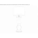 Stained glass table lamp with fixed arm Osse