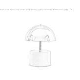 Metalowa lampa stołowa Zena