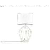 Metal table lamp Ruston