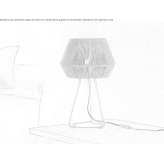 Lampa stołowa LED wykonana ręcznie ze sznurka Ocongate
